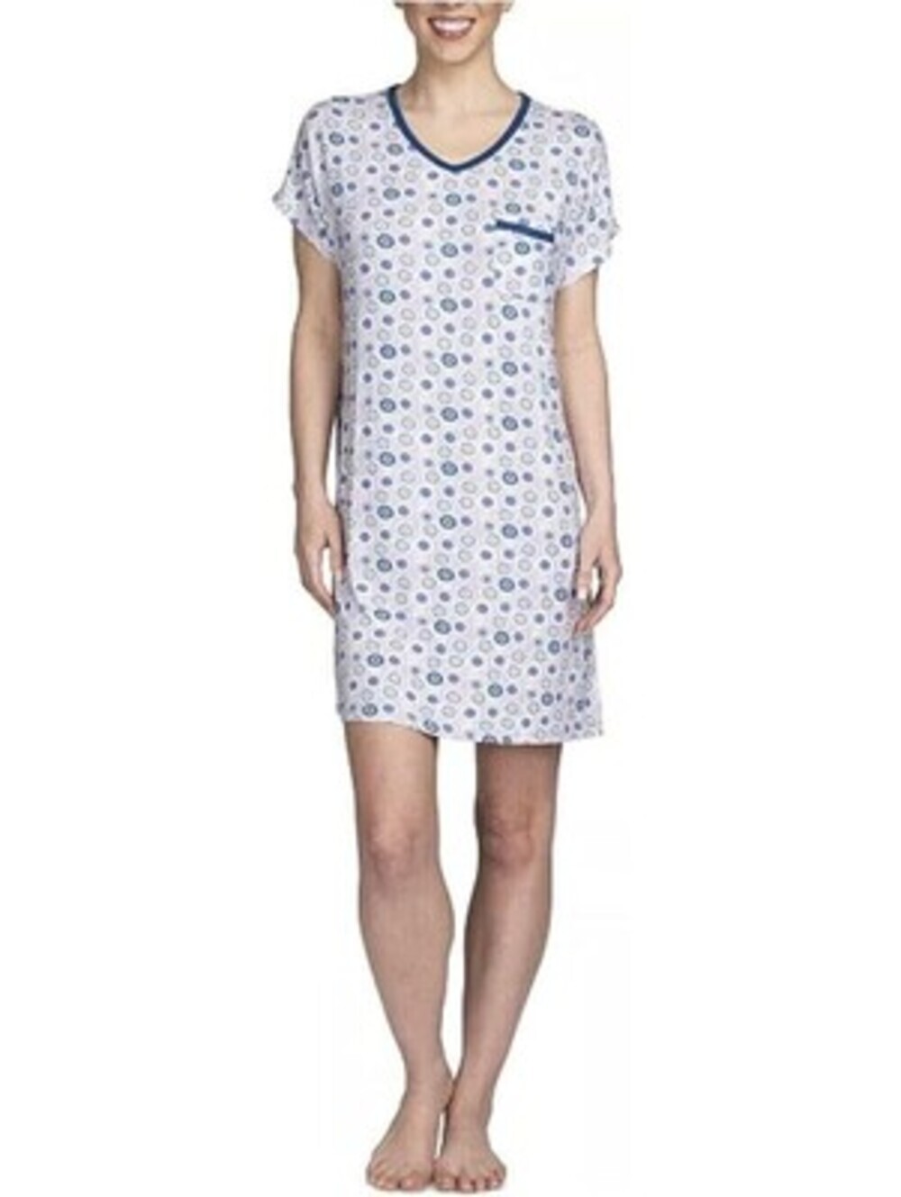 Hanes Womens Printed Sleepshirt Nightgown Size L